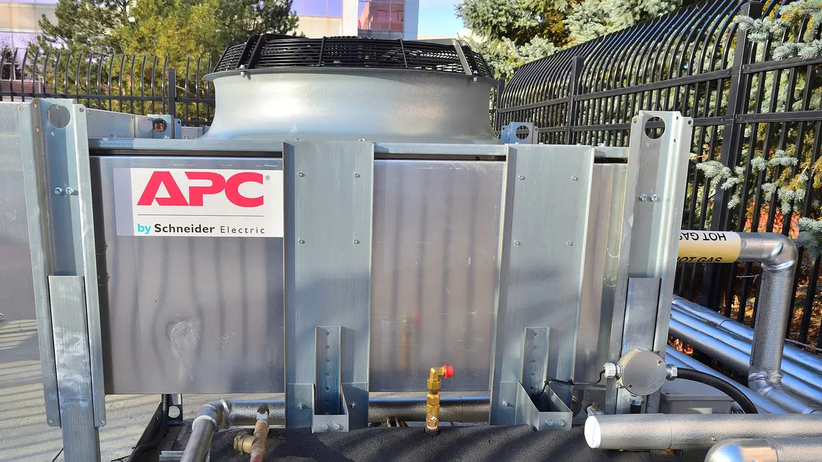 Outdoor cooling equipment at a data center