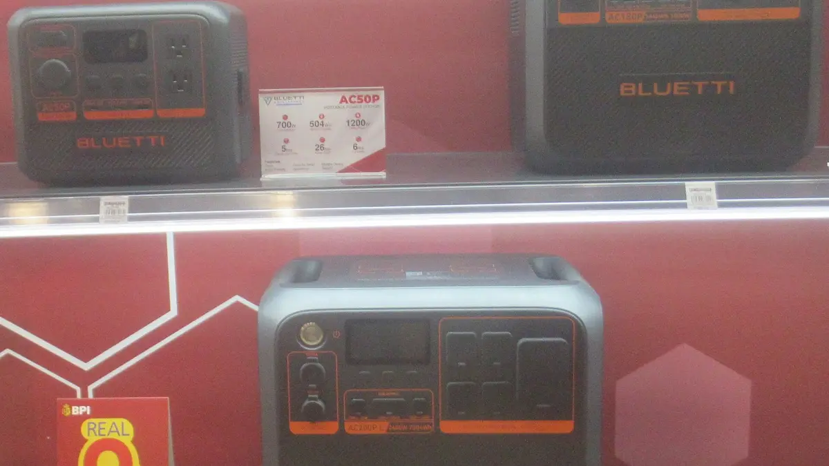 Portable power station with a lithium battery