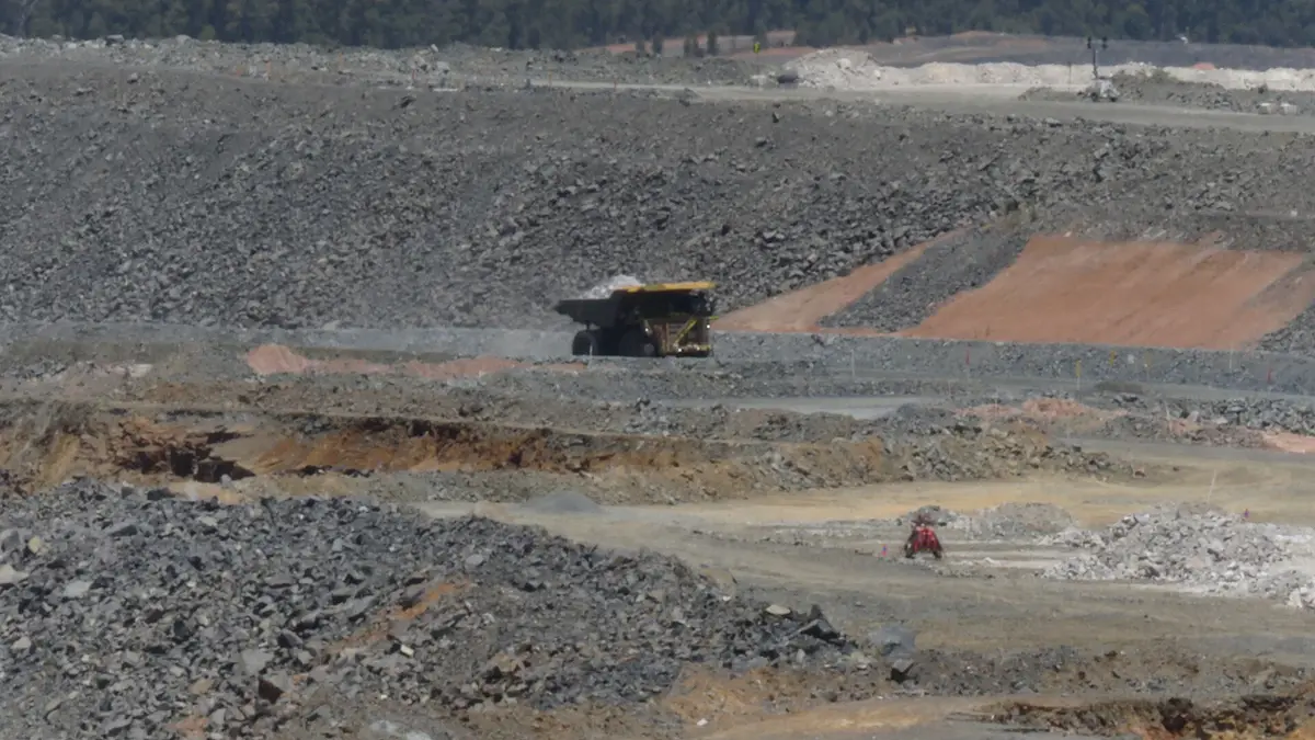 Open pit of the Greenbushes lithium mine in Western Australia
